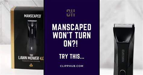 manscaped trimmer wont turn on|Manscaped 5.0 Not turning on : r/malegrooming